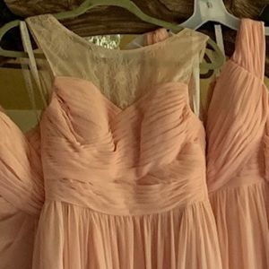 Azazie bridesmaids dress pearl pink size 4